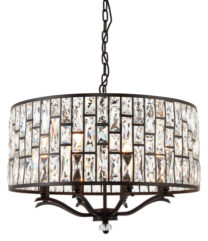 Gallery Direct Belle 8 Pendant Light, complete product view on a white background