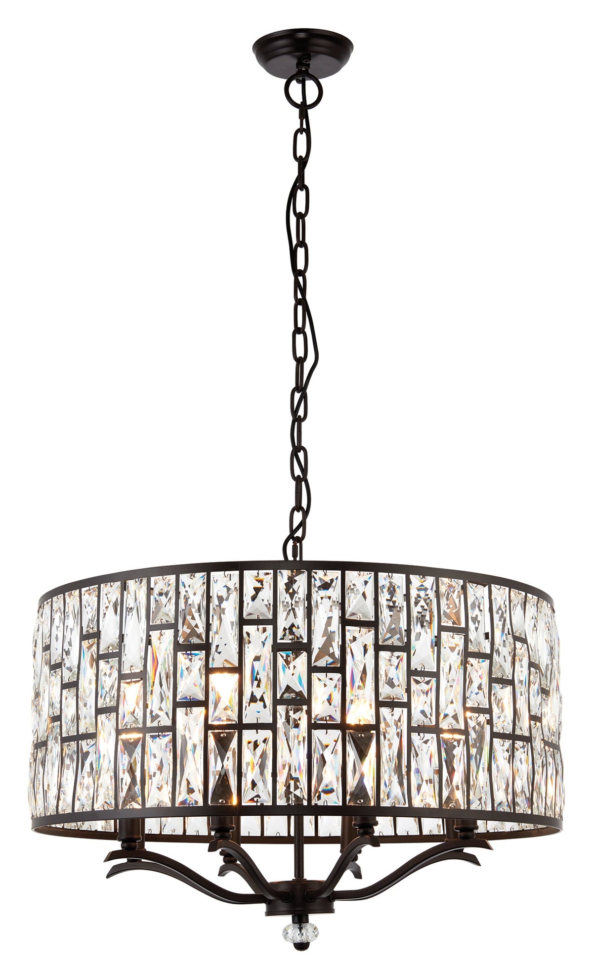 Gallery Direct Belle 8 Pendant Light, complete product view on a white background