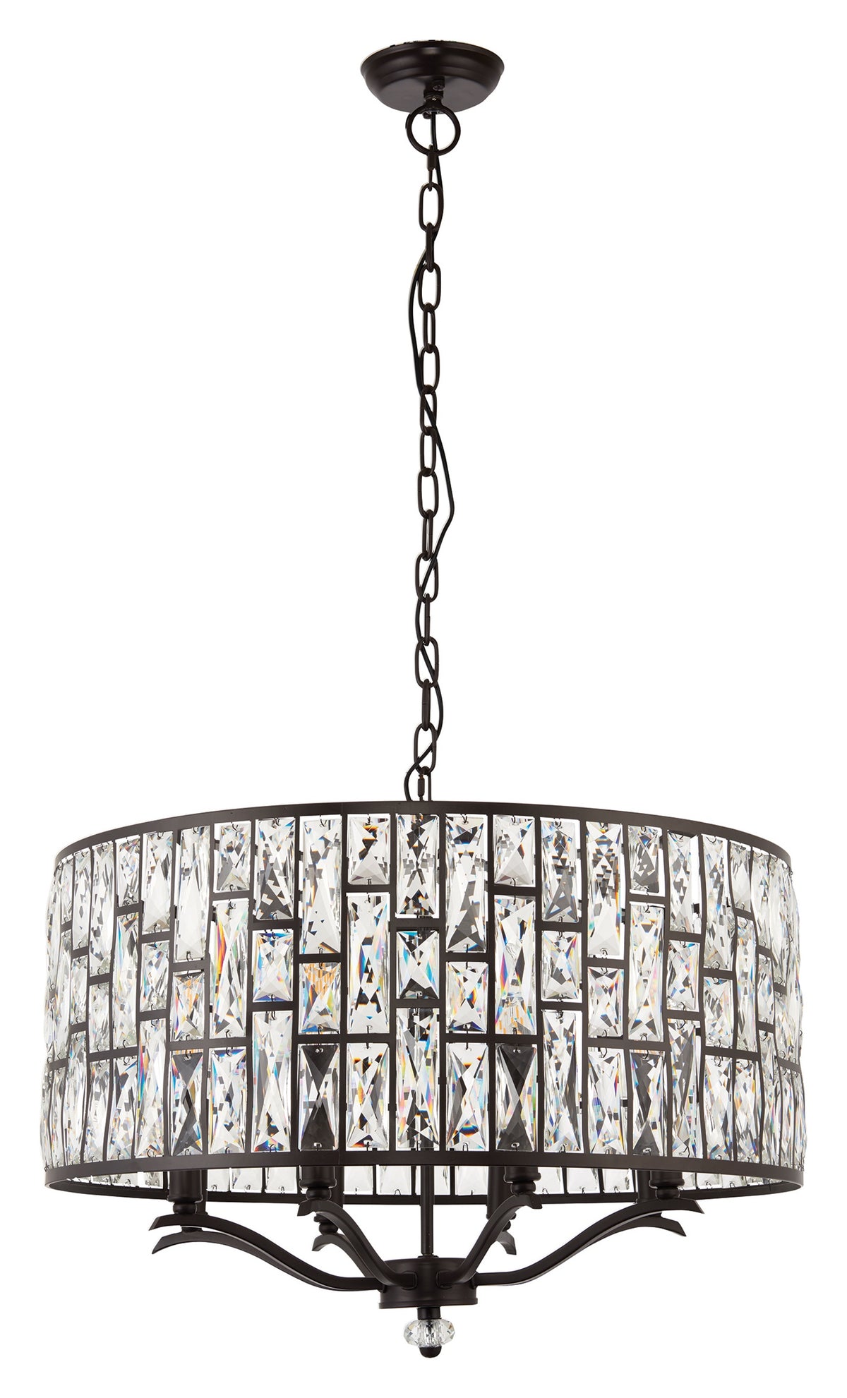 Gallery Direct Belle 8 Pendant Light, complete product view on a white background