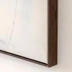 Gallery Direct Betong Abstract geometric canvas with a plain dark wood frame