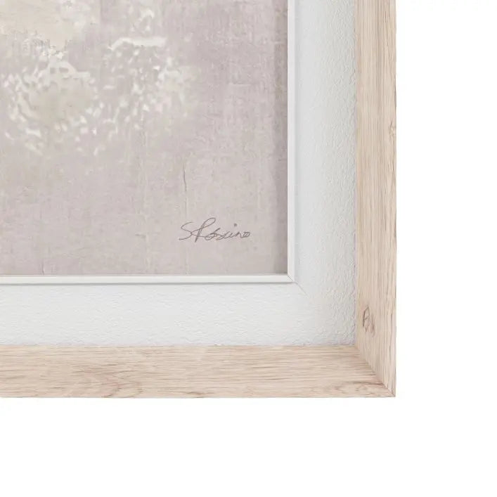 Gallery Direct Beyond the Pale Mountain wilderness Framed Canvas by artist Sabrina Roscino with a light wood square frame