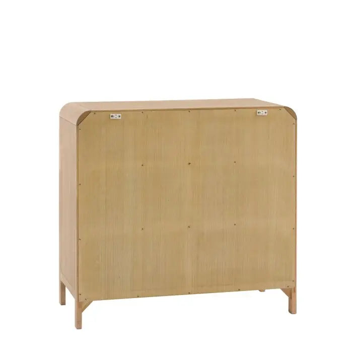 Gallery Direct Bibury 3 Drawer Chest is constructed from oak and pine woods and veneers, with a soft lime washed finish