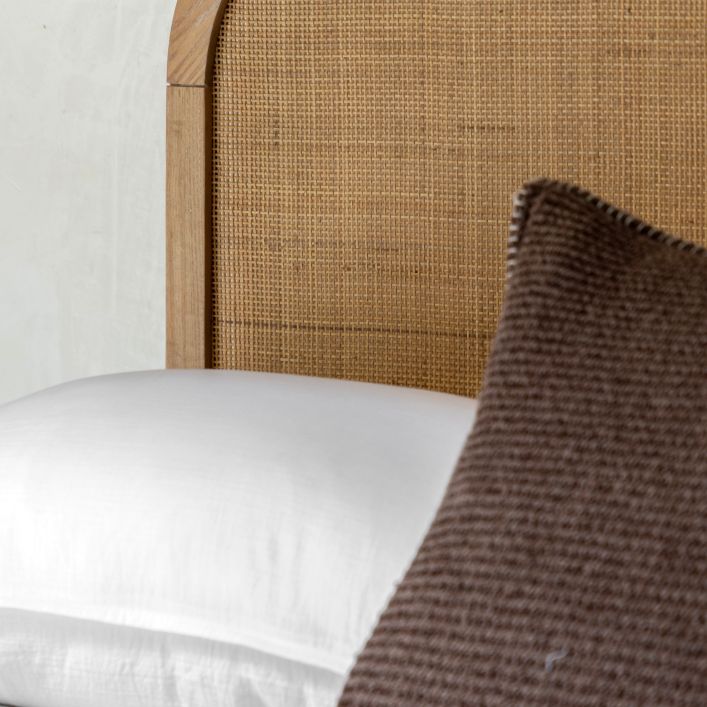 Gallery Direct Bibury King Size Bed with a rattan detail headboard