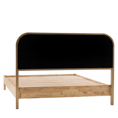 Gallery Direct Bibury King Size Bed crafted from pine and oak woods and veneers with a soft lime washed finish