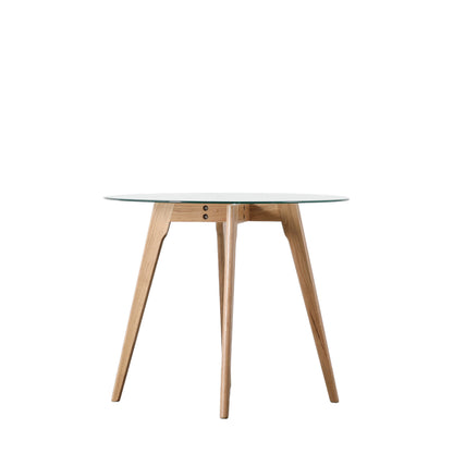 Gallery Direct Blair round dining table rear product view