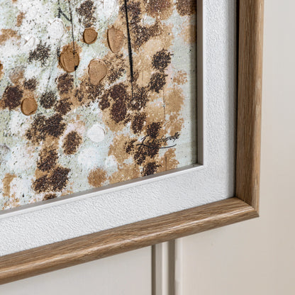 Gallery Direct Bliss Framed Canvas, close-up of the artwork and frame details