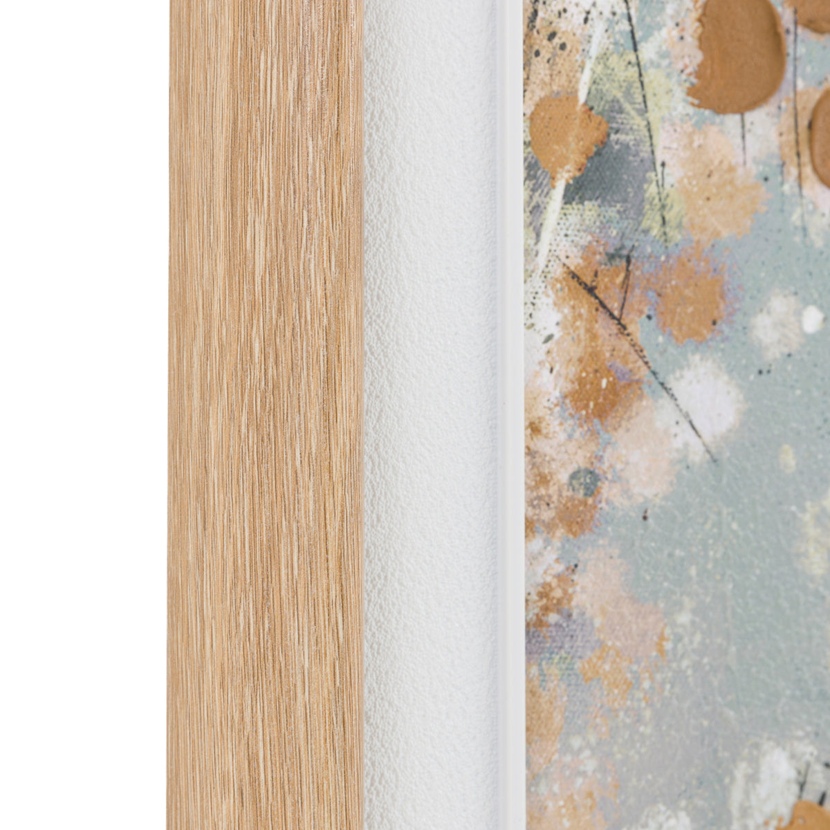 Gallery Direct Bliss Framed Canvas, close-up of the artwork and frame details