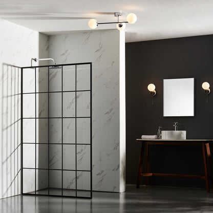 Gallery Direct Bodiam Bathroom 3 Ceiling Light Chrome, styled in a room setting