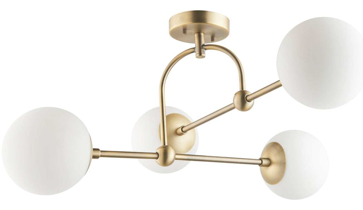 Gallery Direct Boston 4 Ceiling Light, complete product view on a white background