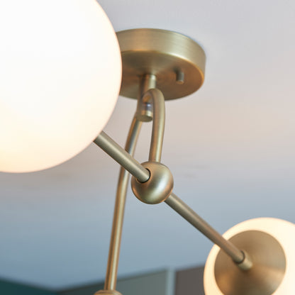 Gallery Direct Boston 4 Ceiling Light, close-up of the finish and design