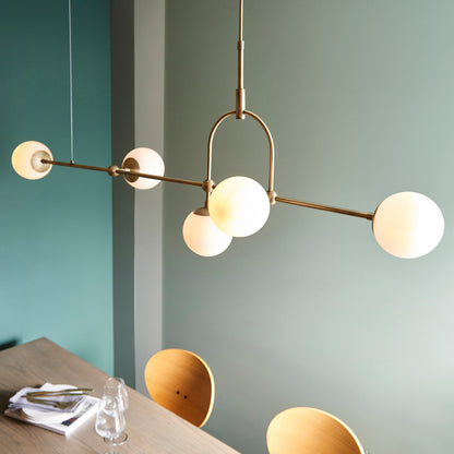 Gallery Direct Boston 5 Pendant Light, styled in a room setting