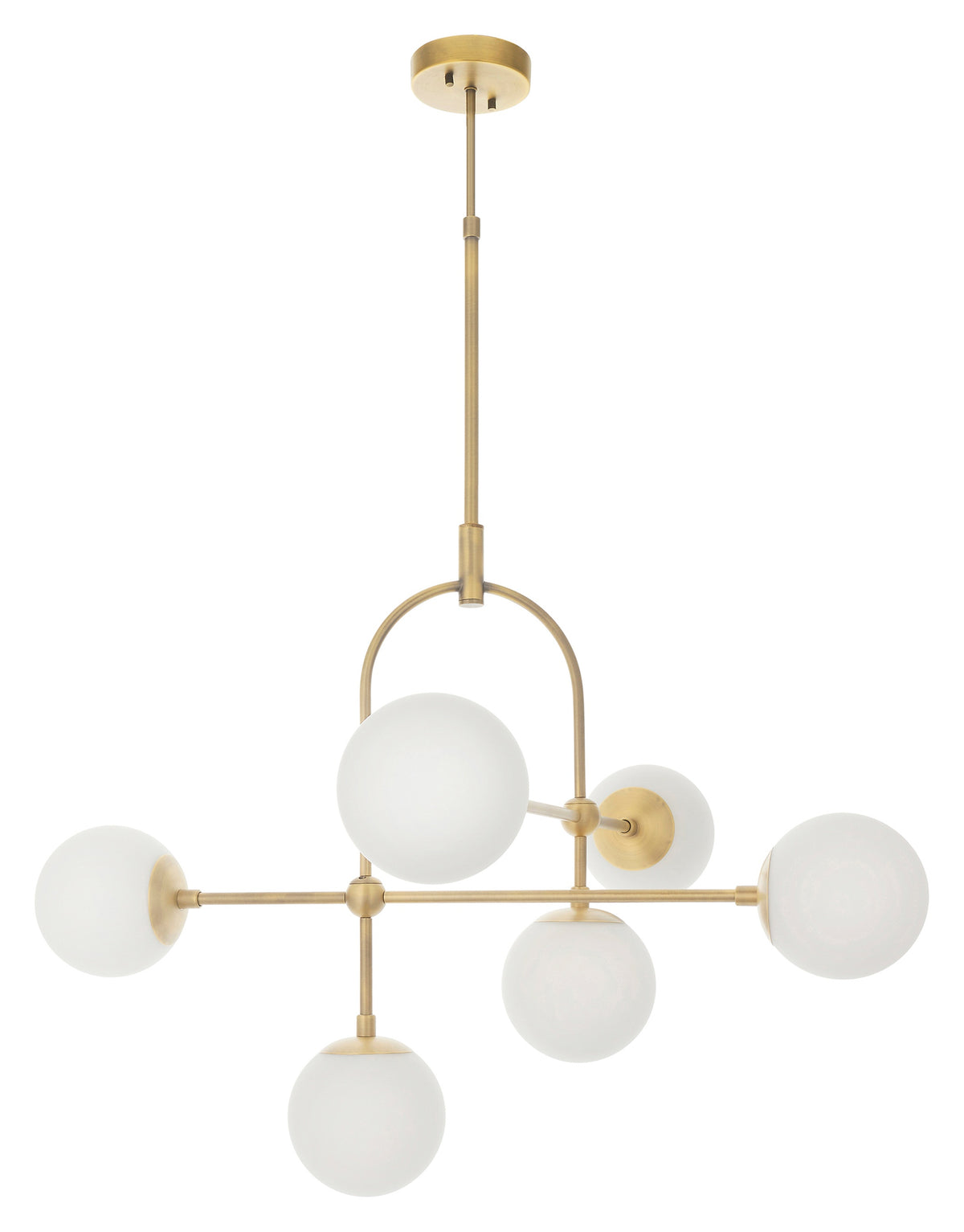 Gallery Direct Boston 6 Ceiling Light, complete product view on a white background
