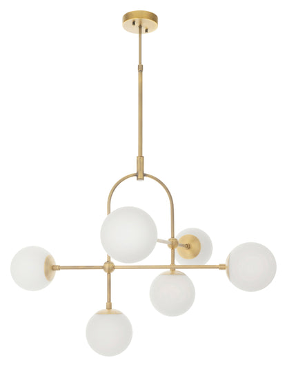 Gallery Direct Boston 6 Ceiling Light, complete product view on a white background