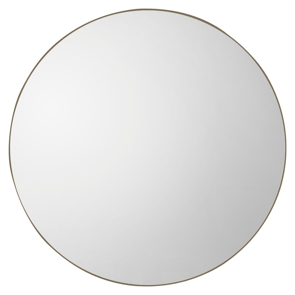 Gallery Direct Bowie Round Mirror Champagne, complete product view