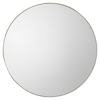 Gallery Direct Bowie Round Mirror Champagne, complete product view