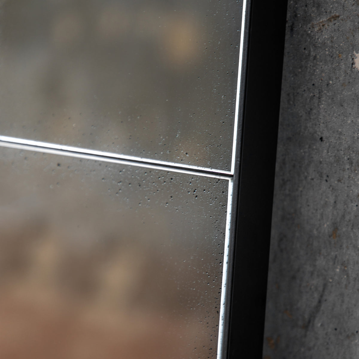 Gallery Direct Boxley Antique Mirror, close-up of the mirror and frame details