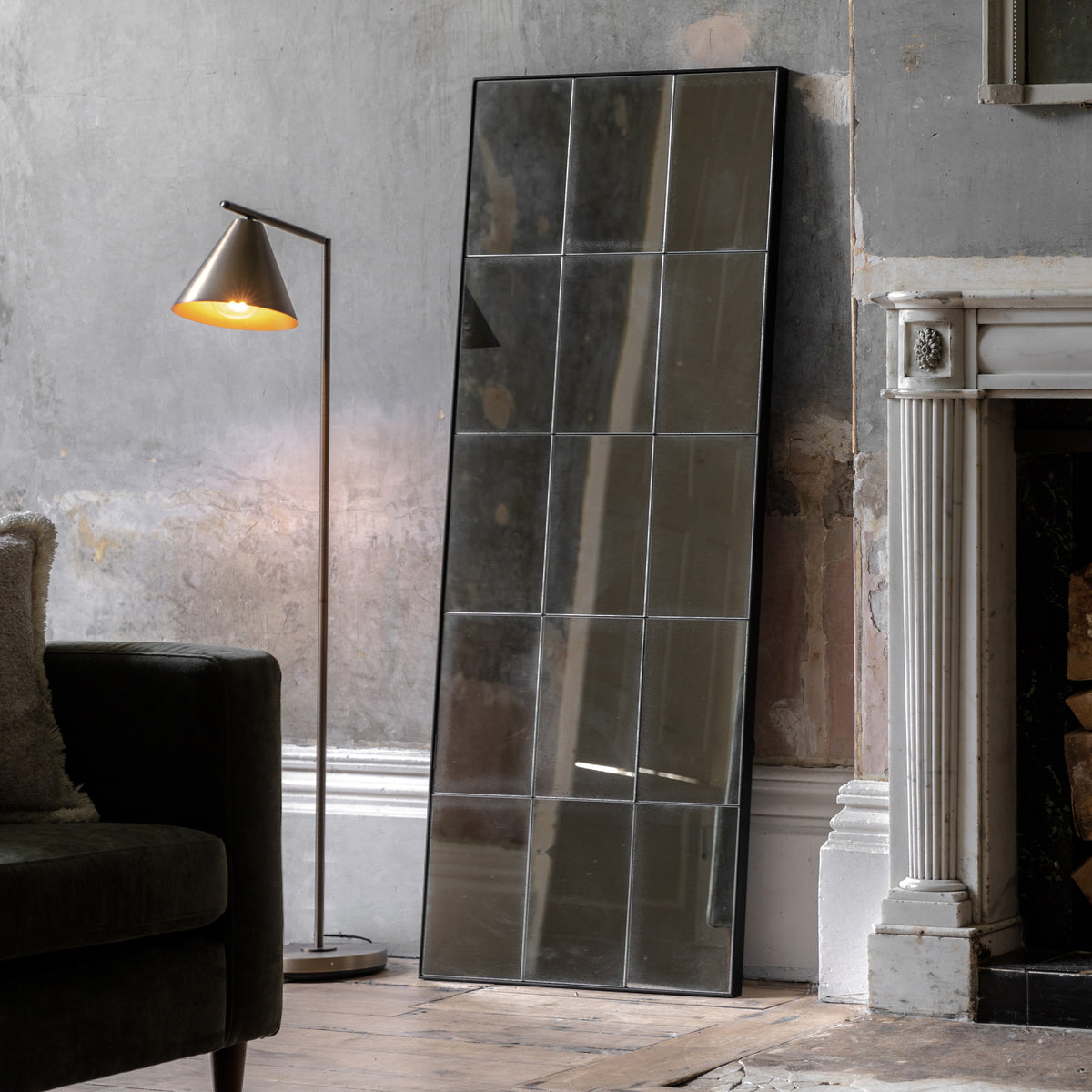 Gallery Direct Boxley Rectangle Mirror displayed in a styled interior