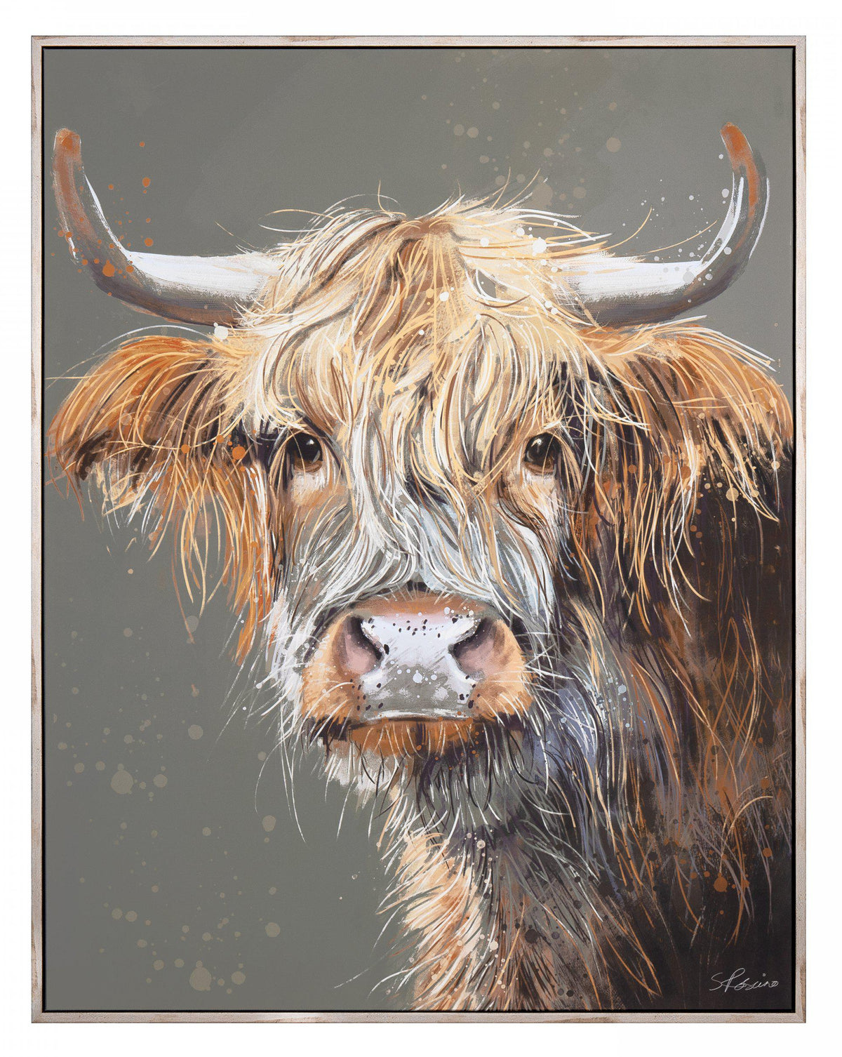 Gallery Direct Brodie Framed Canvas, complete product view