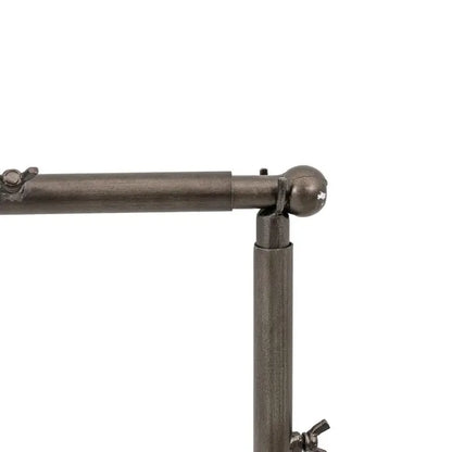 Gallery Direct Brogdale Hanging Bar in Black iron is perfect for hanging displays with it's adjustable rails