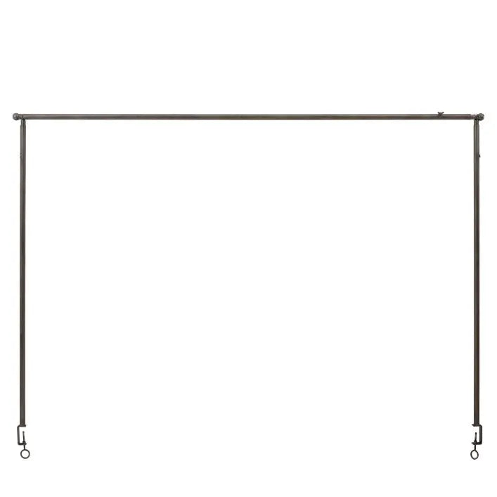 Gallery Direct Brogdale Hanging Bar in Black with adjustable rails and table top clasps, ideal to help decorate your table for special occasions