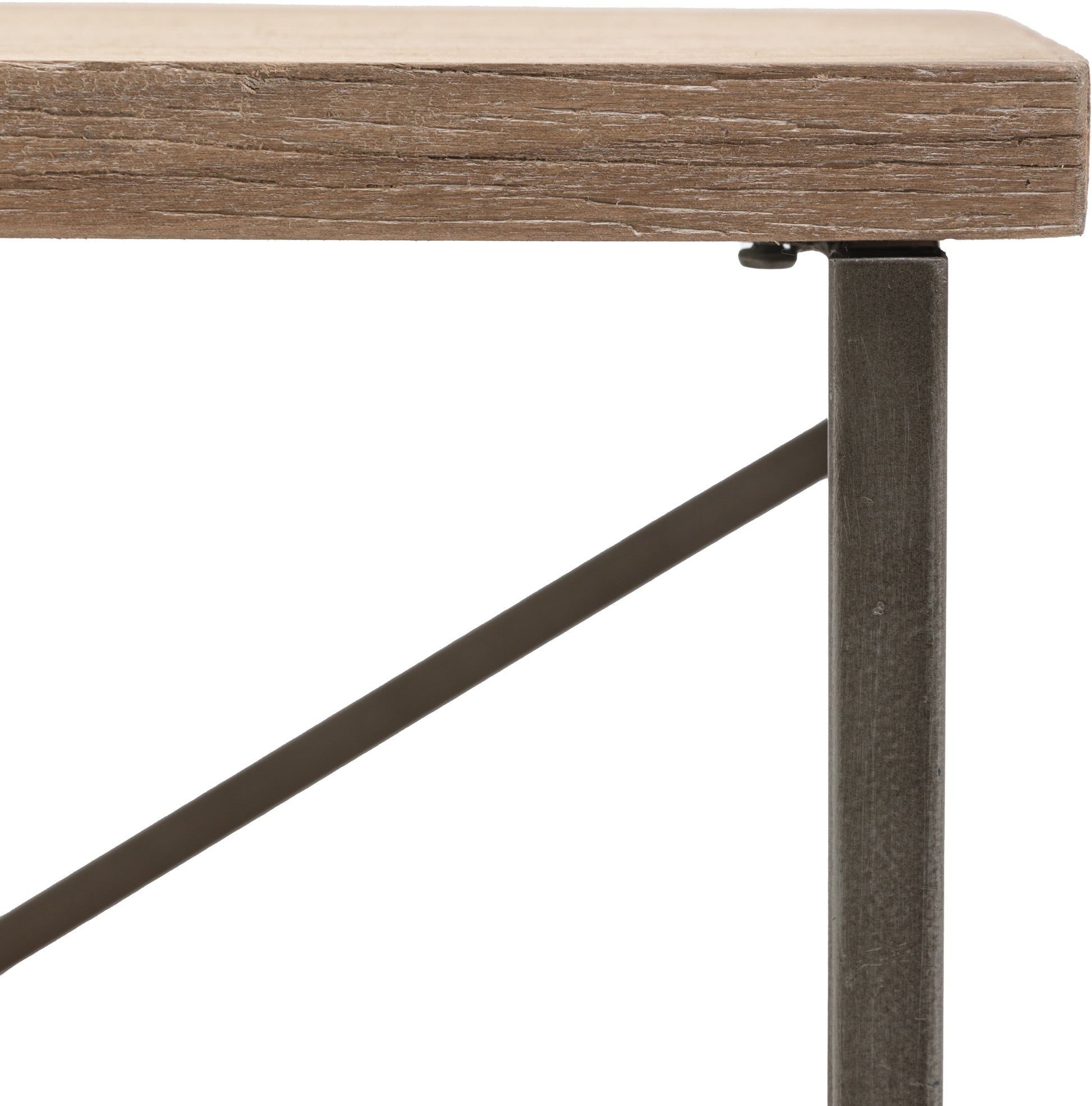 Gallery Direct Brogdale Shelving Display Unit with a black metal frame and wooden shelves for a modern industrial feel