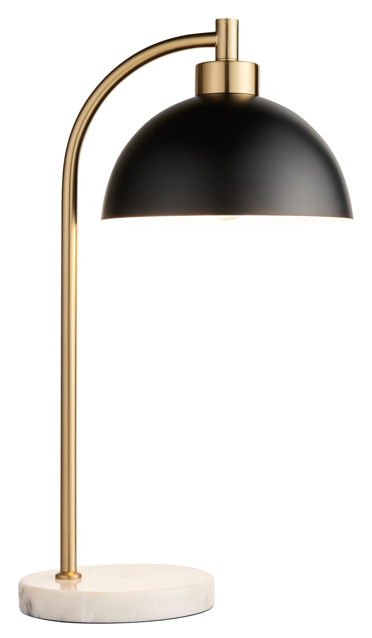 Gallery Direct Buchanan Table Lamp Matt Black, complete product view on a white background