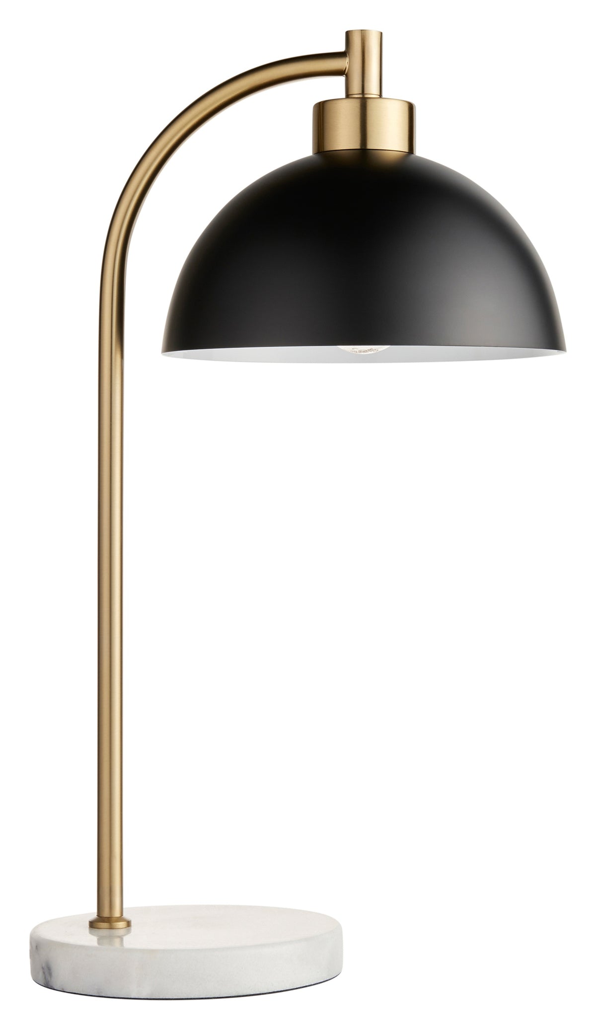 Gallery Direct Buchanan Table Lamp Matt Black, complete product view on a white background