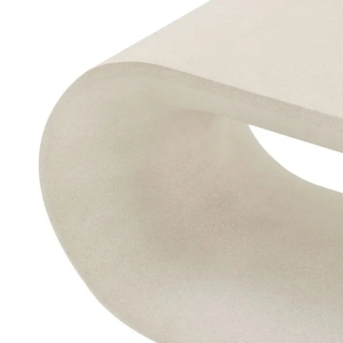 Gallery Direct Caluso Coffee Table has rounded curves and a tactile surface for a contemporary statement piece, ideal for both indoor and outdoor living