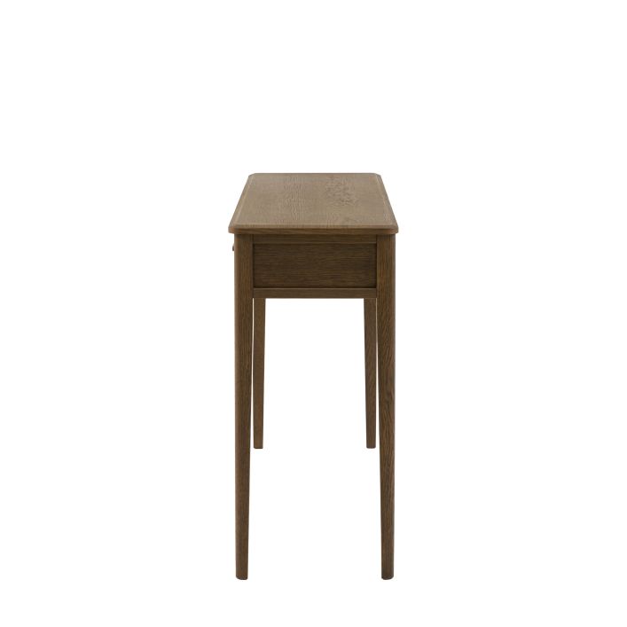 Gallery Direct Camden 2 Drawer Console in a dark Walnut wood-grain finish
