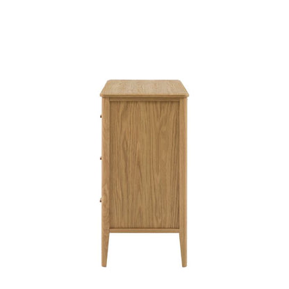 Gallery Direct Camden 3 Drawer Chest in a Natural warm wood grain finish