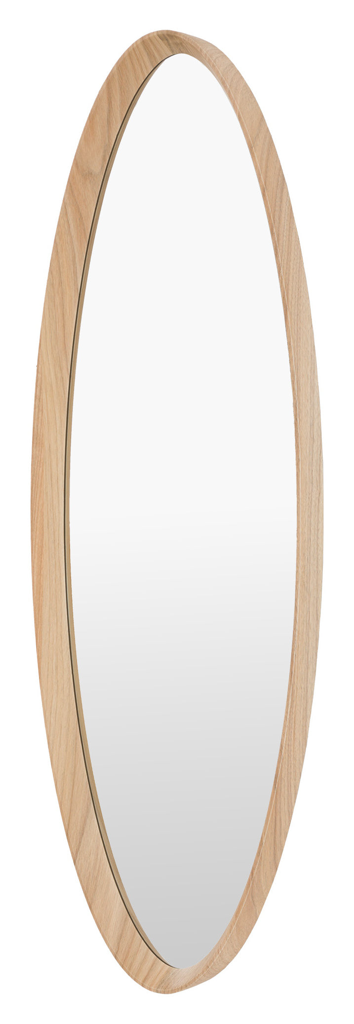 Gallery Direct Cedar Elipse Mirror Oak, complete product view