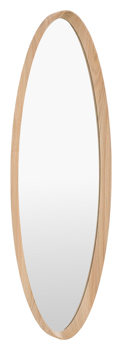 Gallery Direct Cedar Elipse Mirror Oak, complete product view