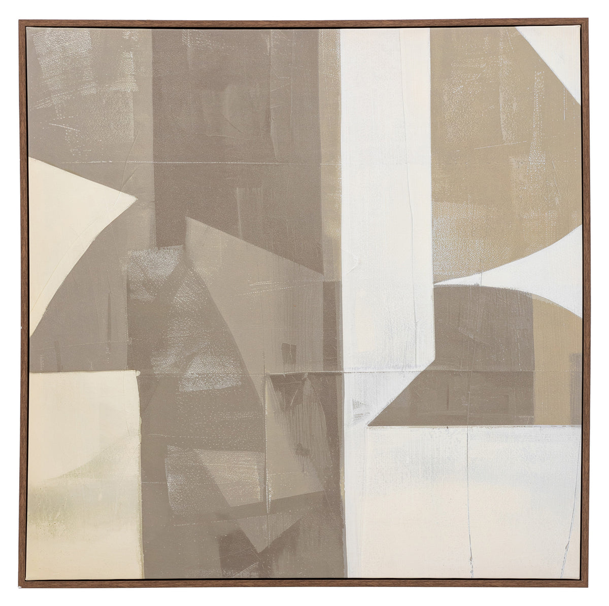 Gallery Direct Cemento Abstract Framed Canvas, complete product view
