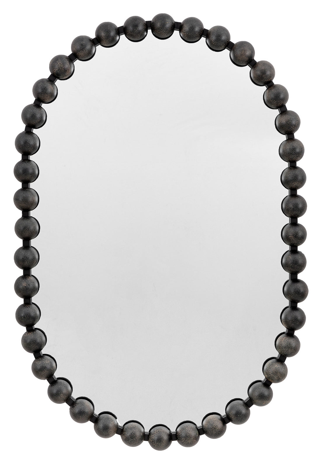 Gallery Direct Ceretti Mirror Black, complete product view