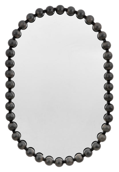 Gallery Direct Ceretti Mirror Black, complete product view