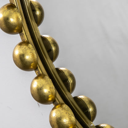 Gallery Direct Ceretti Mirror Gold, close-up of the mirror and frame details