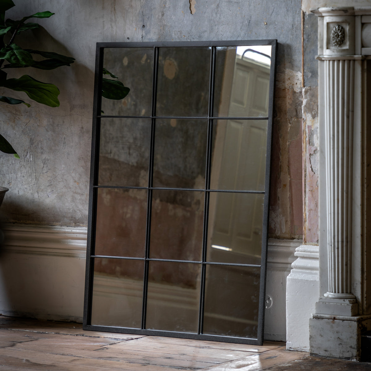 Gallery Direct Chafford Mirror Black displayed in a styled interior