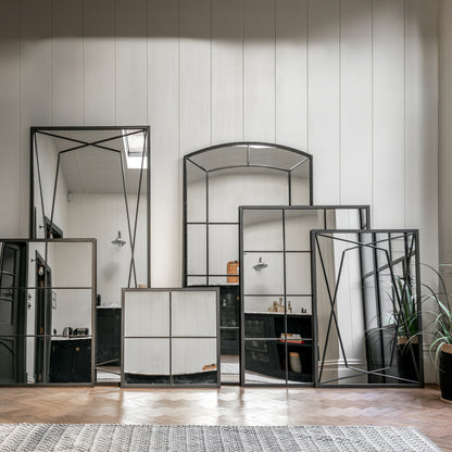 Gallery Direct Chafford Mirror Black displayed in a styled interior