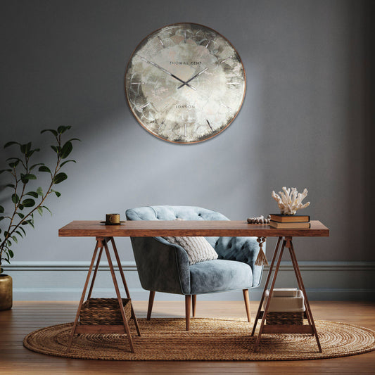 Gallery Direct Charleston Grand Clock displayed in a styled interior