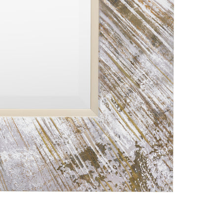 Gallery Direct Chelsea Rectangle Mirror, close-up of the mirror and frame details