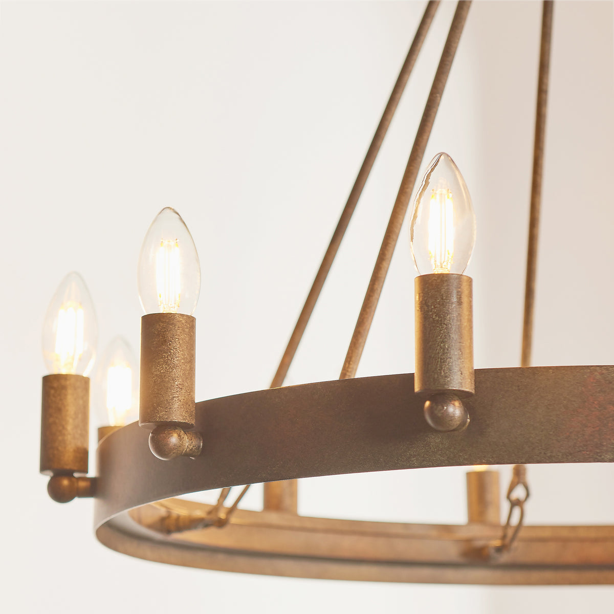 Gallery Direct Chevalier 12 Pendant Light, close-up of the finish and design