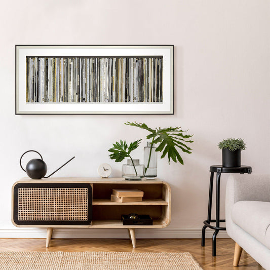 Gallery Direct Classic Vinyl Framed Art displayed in a styled interior