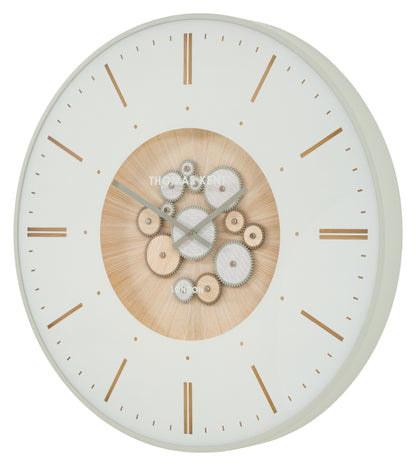 Gallery Direct Clocksmith Grand Clock Cog Ivory, complete product view
