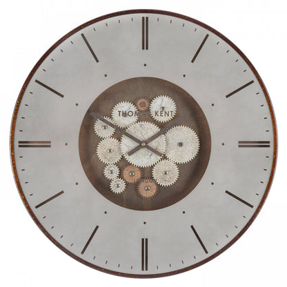 Gallery Direct Clocksmith Wall Clock Cog Bronze, complete product view