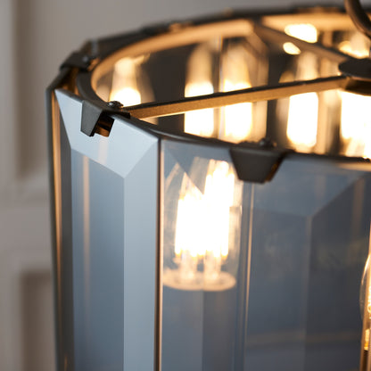 Gallery Direct Clooney 4 Pendant Light, close-up of the finish and design