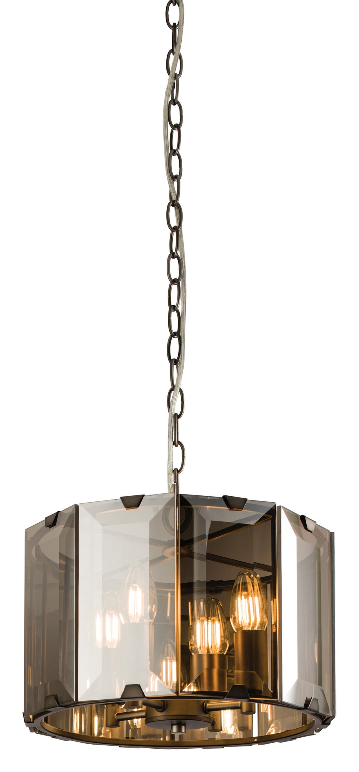 Gallery Direct Clooney 4 Pendant Light, complete product view on a white background