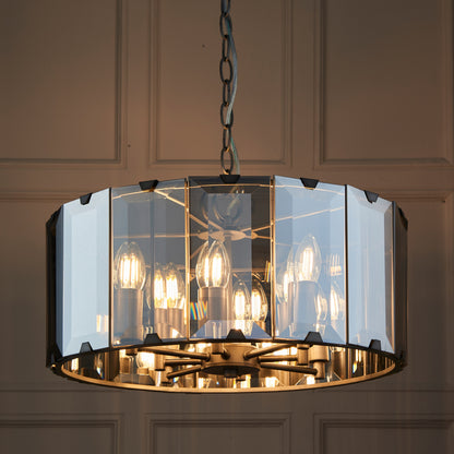 Gallery Direct Clooney 8 Pendant Light, styled in a room setting