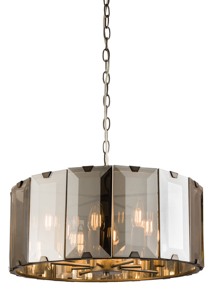 Gallery Direct Clooney 8 Pendant Light, complete product view on a white background