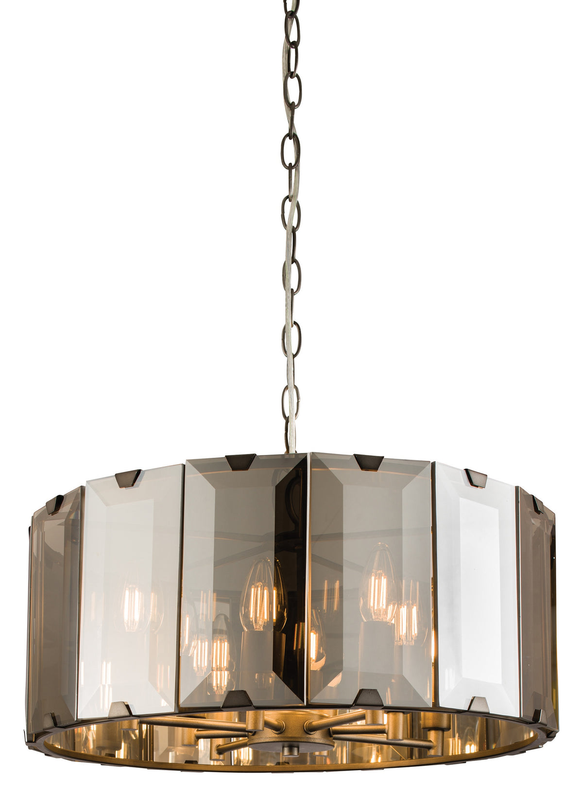 Gallery Direct Clooney 8 Pendant Light, complete product view on a white background