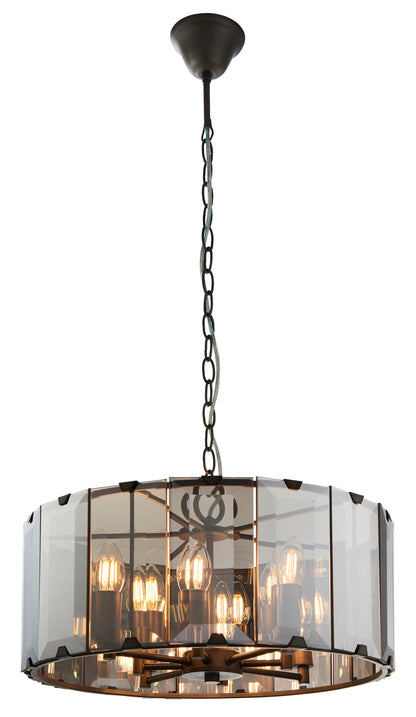 Gallery Direct Clooney 8 Pendant Light, complete product view on a white background